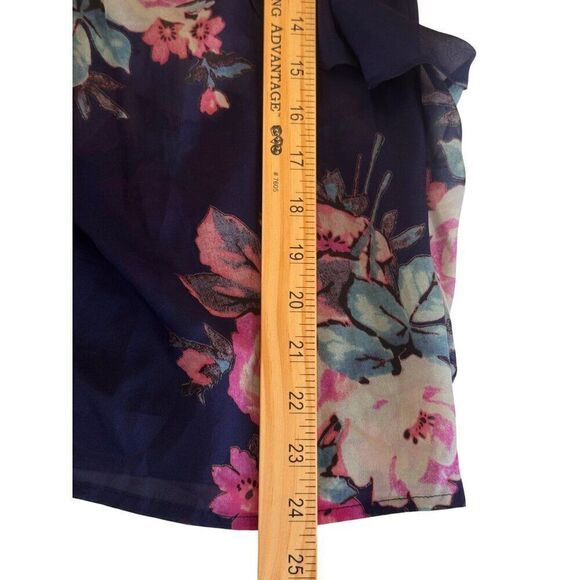 Anthropologie Brand Leifsdottir Floral Silk Blouse Sz S EUC Romantic Boho Vibes - Picture 11 of 12